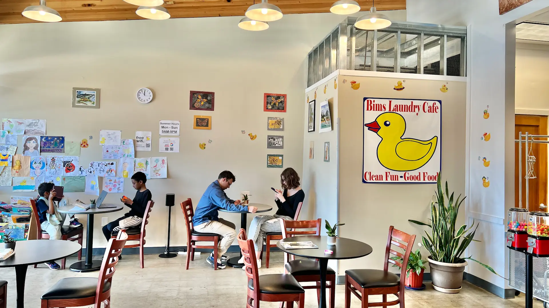 Work and relax at Bims Laundry Cafe